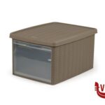 altri accessori ELEGANCE SCATOLA TORTORA CON APERTURA CM.29X39X21H 30002 STEFANPLAST