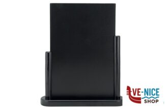 soprammobili ELEGANT - LAVAGNA DA TAVOLO, BASE IN LEGNO COLORE NERO MODELLO GRANDE A4 CM 27X7,1 H 32,3 ELE-BL-LA SECURIT