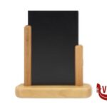 soprammobili ELEGANT - LAVAGNA DA TAVOLO, BASE IN LEGNO COLORE TEAK  MODELLO GRANDE A4 CM 21X30 SECURIT