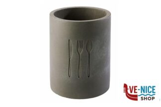 0 ELEMENT-PORTAPOSATE CM 11 H.14 INTERNO CM9 IN MALTA DI CEMENTO,BASE INTERNA IN SILICONE PER PROTEGGERE LE POSATE E PARTE ESTERNA INFERIORE ANTIGRAFFIO APS - ON DEMAND