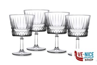 vetro ELYSIA - CONFEZIONE 4 CALICI COCKTAIL CL 26 CON STELO BASSO H.CM 13,4 PASABAHCE