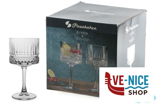 vetro ELYSIA - C0NFEZIONE 4 CALICI COCKTAIL CL 50 440437 PASABAHCE - immagine 3