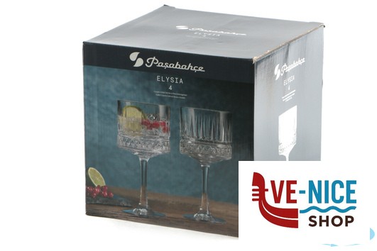 vetro ELYSIA - C0NFEZIONE 4 CALICI COCKTAIL CL 50 440437 PASABAHCE - immagine 4