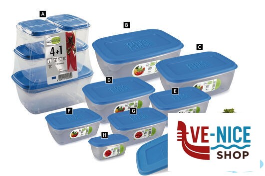 plastica ERMETICI BLU-CONTENITORE RETTANGOLARE L.4,0 CM20,5X29,5X12,5H -6465112-6465266 GIOSTYLE LIFESTYLE SPA - immagine 4