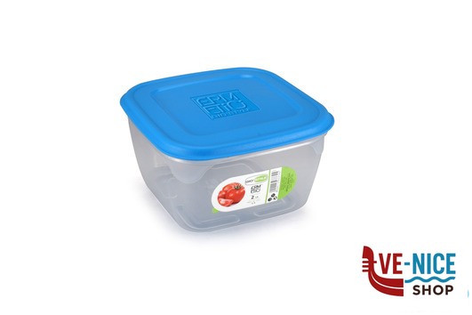 plastica ERMETICI BLU-CONTENITORE QUADRATO L.2,0-6465104-6465258 GIOSTYLE LIFESTYLE SPA