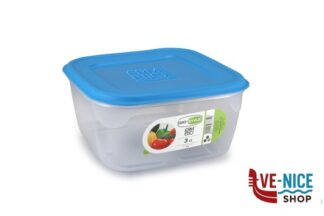 plastica ERMETICI BLU-CONTENITORE QUADRATO L.3,0 CM22X22X12,5H-6465105-6465259 GIOSTYLE LIFESTYLE SPA