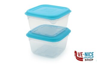 plastica ERMETICI BLU-SET 2 CONTENITOTI QUADRI L.0,5-6465286 GIOSTYLE LIFESTYLE SPA