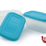 plastica ERMETICI BLU-SET 2 CONTENITORI RETTANGOLARI L.0,5-6465285 GIOSTYLE   LIFESTYLE SPA