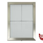 segnaletiche ESPOSIT. PORTAMENU LED INOX 50,5X66,7 SECURIT