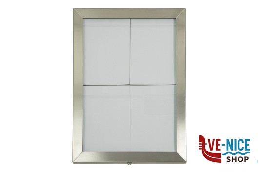 segnaletiche ESPOSIT. PORTAMENU LED INOX 50,5X66,7 SECURIT