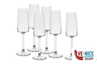 vetro cristallino ESSENTIAL - CONFEZIONE 6 CALICI FLUTE CL 30 27287020006 RCR CRISTALLERIA ITALIANA