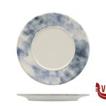 porcellana ESTORIL - PIATTO PIANO CON FALDA CM 17 MESA CERAMICS LDA
