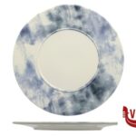 porcellana ESTORIL - PIATTO PIANO CON FALDA CM 28,7 MESA CERAMICS LDA