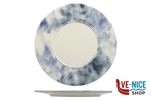 porcellana ESTORIL - PIATTO PIANO CON FALDA CM 28,7 MESA CERAMICS LDA