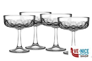 altri calici ESTRELLA - CONFEZIONE 4 COPPE CHAMPAGNE-COCKTAIL CL 25 H.CM 12 PASABAHCE