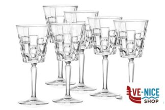 calici e flute spumante ETNA - CONFEZIONE 6 CALICI N.2 CL 28  27435020006 RCR CRISTALLERIA ITALIANA