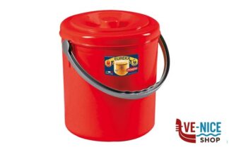 pulizia-igiene EUREKA - PATTUMIERA CON COPERCHIO LAMPONE-SUNSET LT.15 STEFANPLAST