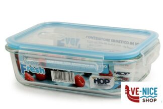 vetro EVER FRESH-CONTENITORE RETTANGOLARE 1520ML CM.22X16,5X6,6 IN VETRO BOROSILICATO IMPORT CUCINA