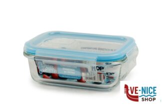 vetro EVER FRESH-CONT.RETT. 370ML CM.14,5X10,4X4,6 IN VETRO BOROSILICATO IMPORT CUCINA