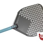 cucina EVOLUZIONE - PALA PIZZA RETTANGOLARE CM 33 IN ALLUMINIO FORATA CON MANICO CM 150     E32RF GI METAL