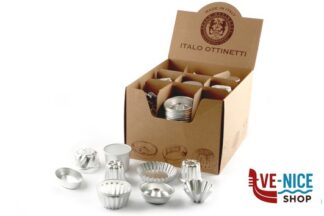 alluminio EXPO PASTICCERIA ALLUMINIO 132 PEZZI ASSORTITI METALLURGICA ITALO OTTINETTI