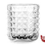 vetro FACET-PORTACANDELA VETRO CM.8 H.9 FRANCO SRL