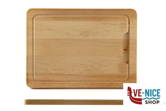 taglieri/mattarelli FAGGIO-TAGLIERE RETTANGOLARE CM 40X28XH.2 CON SCANALATURA KESPER F.ANTON GMBH