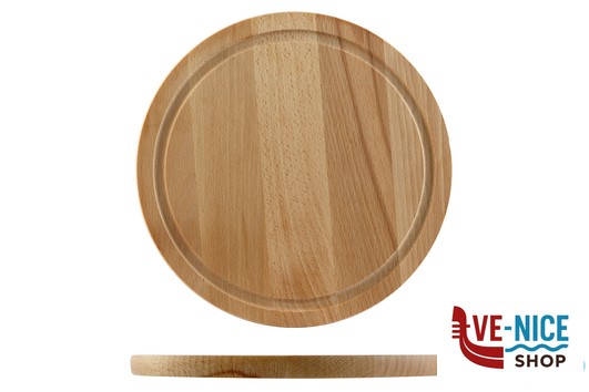 taglieri/mattarelli FAGGIO-TAGLIERE TONDO CM 25 H.1,5 CON SCANALATURA KESPER F.ANTON GMBH