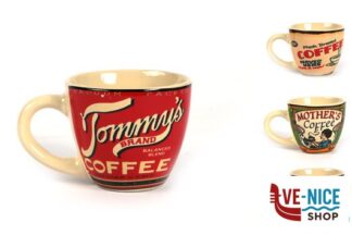 ceramica FIFTIES-TAZZA CAFFE SENZA PIATTO 90CC DECORI ASSORTITI C565-6300H IMPORT TAVOLA