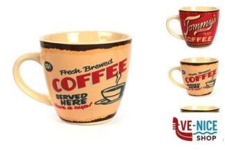 ceramica FIFTIES-TAZZA THE SENZA PIATTO 220CC DECORI ASSORTITI C564-6300H IMPORT TAVOLA