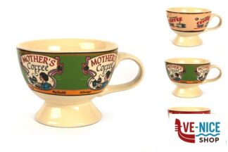 ceramica FIFTIES-TAZZONE CON PIEDE SENZA PIATTO DECORI ASSORTITI JB106-6300H IMPORT TAVOLA