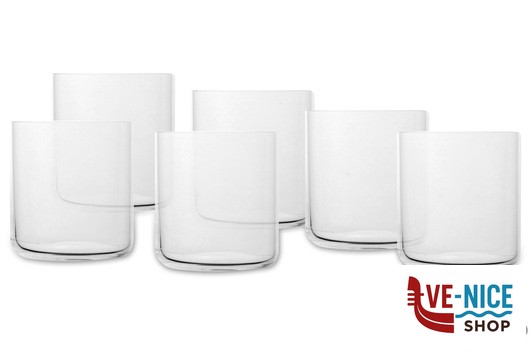 vetro FINESSE-SAVAGE CONFEZIONE 6 BICCHIERI DOF WHISKY CL.39 NUDE 64010 PASABAHCE