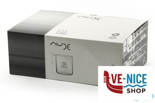 vetro FINESSE-SAVAGE CONFEZIONE 6 BICCHIERI DOF WHISKY CL.39 NUDE 64010 PASABAHCE - immagine 4