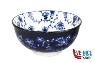 ceramica FLORAL MIX BLUE-COPPETTA CM.12 IN PORCELLANA IMPORT TAVOLA