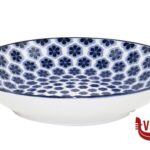 ceramica FLORAL MIX BLUE-PIATTO FONDO CM.20 IN PORCELLANA IMPORT TAVOLA