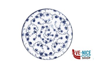 ceramica FLORAL MIX BLUE-PIATTO PIANO CM.26 IN PORCELLANA IMPORT TAVOLA