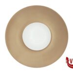 porcellana FLORENCE BRONZO-BIANCO GOURMET PIATTO PIANO CM.28 INTERNO CM 12,5    ST00017028-19224 IMPORT TAVOLA PROFESSIONAL