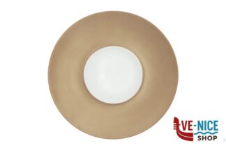 porcellana FLORENCE BRONZO-BIANCO GOURMET PIATTO PIANO CM.28 INTERNO CM 12,5    ST00017028-19224 IMPORT TAVOLA PROFESSIONAL
