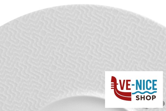porcellana FLORENCE EMBOSSED - PIATTO PIANO CM 28 ST00011028-17530 IMPORT TAVOLA PROFESSIONAL - immagine 2