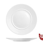 porcellana FLORENCE EMBOSSED - PIATTO PIANO CM 28 ST00011028-17530 IMPORT TAVOLA PROFESSIONAL