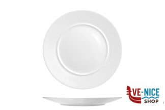 porcellana FLORENCE EMBOSSED - PIATTO PIANO CM 31 ST00011031-17530 IMPORT TAVOLA PROFESSIONAL