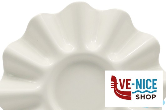 ceramica FLUCTUA BIANCO- PIATTO GOURMET CM 25,5 X H 3 ALLUMINA IMPORT TAVOLA PROFESSIONAL - immagine 2