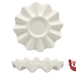 ceramica FLUCTUA BIANCO- PIATTO GOURMET CM 32,5 X H 3,5 ALLUMINA IMPORT TAVOLA PROFESSIONAL