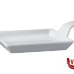 finger FLYING BUFFET-PIATTO FINGER FOOD CON IMPUGNATURA CM 9,5X9,5XH1,5-3,5 IN MELAMINA BIANCO  83878 APS  ASSHEUER POTT GMBH E CO KG