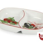 posate FRESH VEGETABLES-ANTIPASTIERA 2 SCOMPARTI CM.20,3X14,2 HP7441 IMPORT TAVOLA