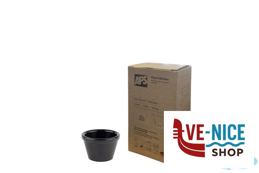 ciotolina FRIENDLY BOWL- CONFEZIONE 6 COPPETTE CONICHE POLIETILENE NERO CM 6 H 4 LT0,05 IMPILABILE, LAVABILE IN LAVASTOVIGLIE , NON ADATTA AL MICROONDE APS ASSHEUER POTT GMBH E CO KG - immagine 3