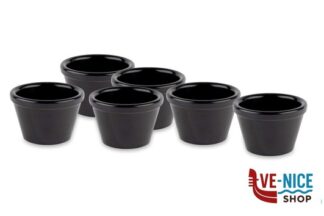 ciotolina FRIENDLY BOWL- CONFEZIONE 6 COPPETTE CONICHE POLIETILENE NERO CM 6 H 4 LT0,05 IMPILABILE, LAVABILE IN LAVASTOVIGLIE , NON ADATTA AL MICROONDE APS ASSHEUER POTT GMBH E CO KG