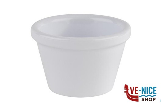 ciotolina FRIENDLY BOWL-COPPETTA CONICA POLIETILENE BIANCA CM 6 H 4 LT0,05 IMPILABILE, LAVABILE IN LAVAST. REALIZZATA IN GERMANIA, NON ADATTA AL MICROONDE APS ASSHEUER POTT GMBH E CO KG