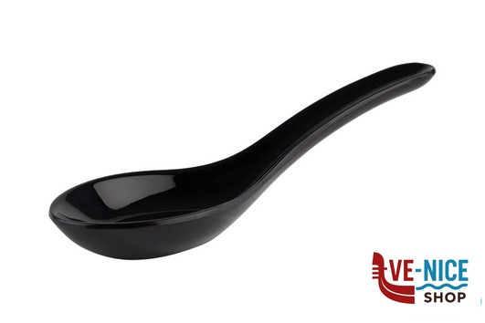 ciotolina FRIENDLY BOWL-CUCCHIAIO FINGER CM 13,5X4,5H 4,5 NERO REALIZZATO IN GERMANIA APS ASSHEUER POTT GMBH E CO KG