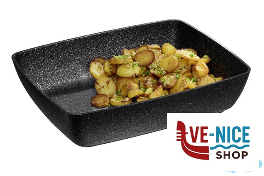 altri FROSTFIRE- CIOTOLA GN 1.2 CM 32,5X26,5 H 7,5 ALLUMINIO RIVESTIMENTO ANTIADERENTE EFFETTO CEMENTO LT.4,5. TEMPERATURA DI SERVIZIO CA. DA -30C A 200C APS ASSHEUER POTT GMBH E CO KG - immagine 2